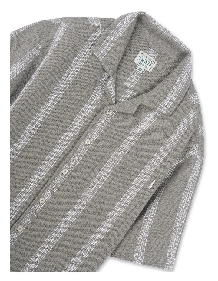 The Cefalu Short Sleeve Shirt (8-16 Years) in Green image 2