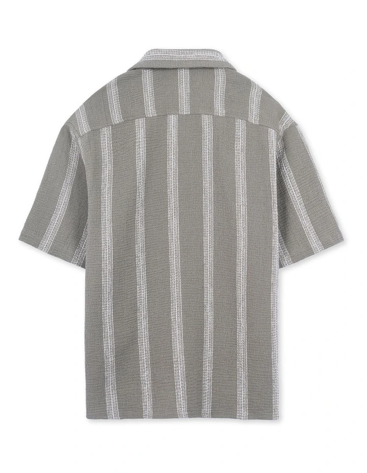 The Cefalu Short Sleeve Shirt (8-16 Years) in Green image 3