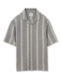 The Cefalu Short Sleeve Shirt (3-7 Years) in Green