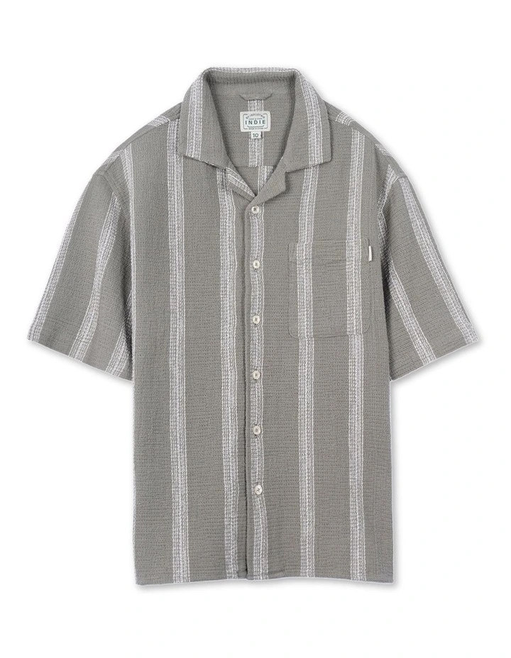 The Cefalu Short Sleeve Shirt (3-7 Years) in Green image 1