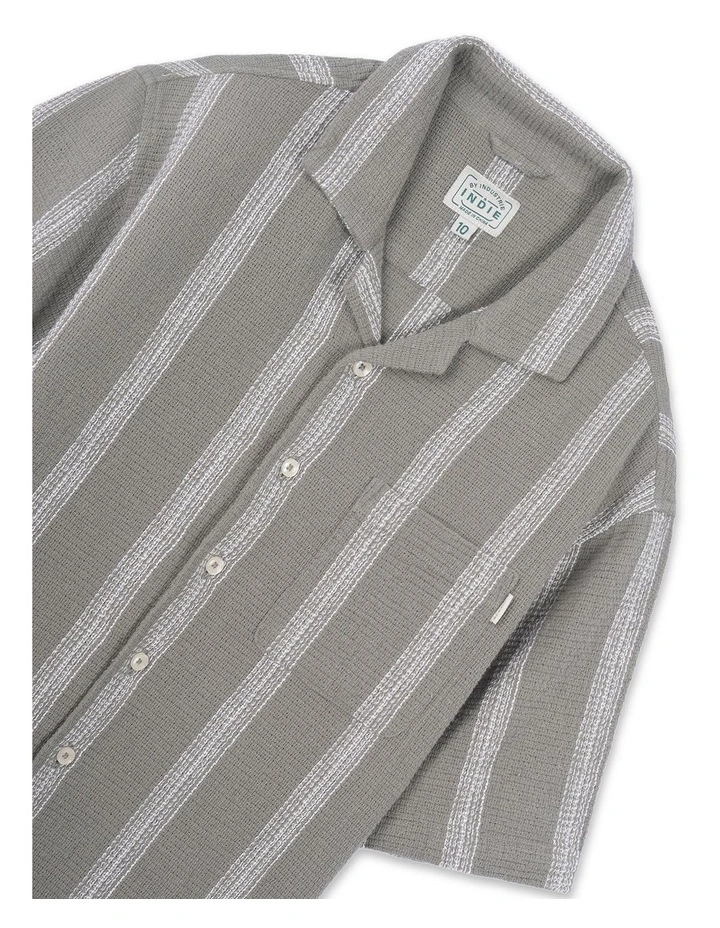 The Cefalu Short Sleeve Shirt (3-7 Years) in Green image 2