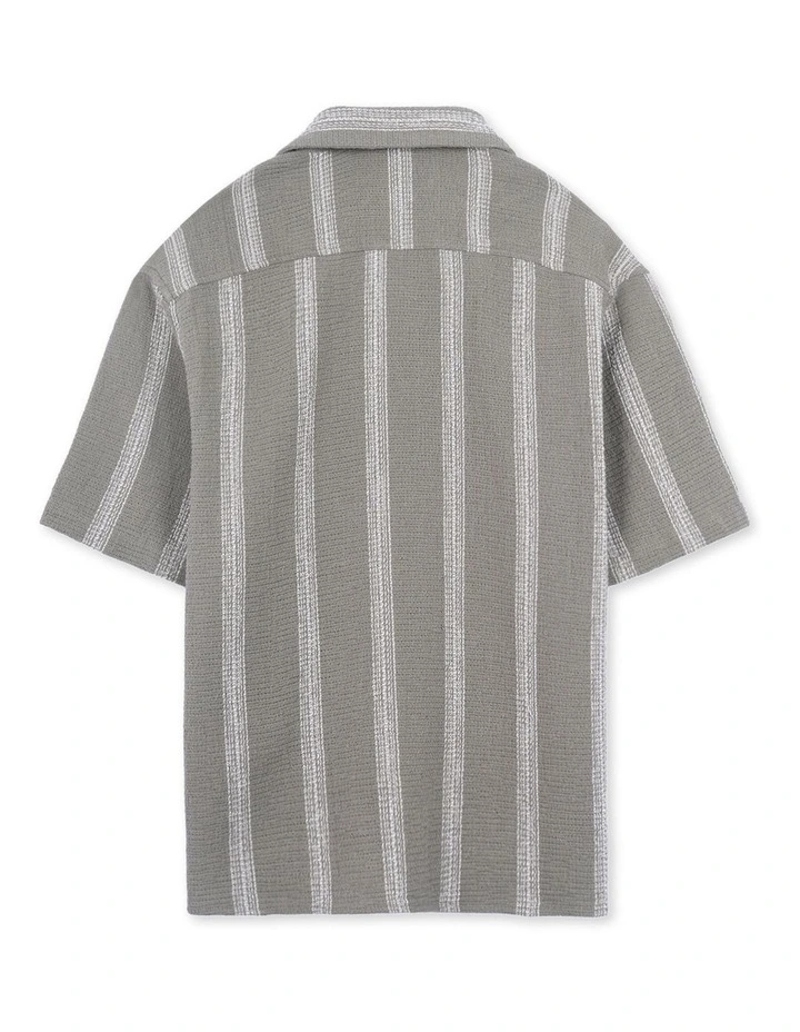 The Cefalu Short Sleeve Shirt (3-7 Years) in Green image 3