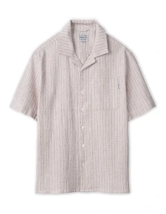 The Caleta Short Sleeve Shirt (8-16 Years) in Cream