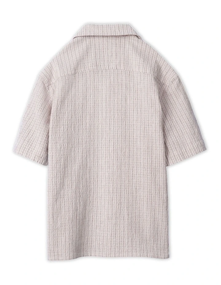 The Caleta Shirt Sleeve Shirt (3-7 Years) in Grey image 3
