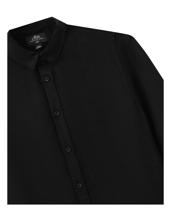 The Lawson Textured Shirt (8-16 Years) in Black image 2