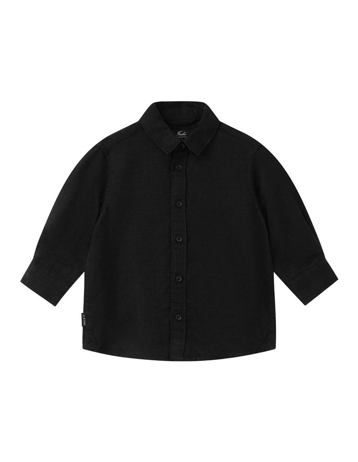 The Lawson Textured Shirt (000-2 Years) in Black image 1