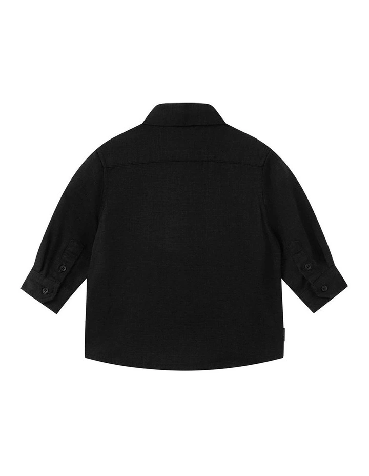 The Lawson Textured Shirt (000-2 Years) in Black image 3