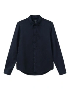 The Lawson Textured Shirt (8-16 Years) in Navy