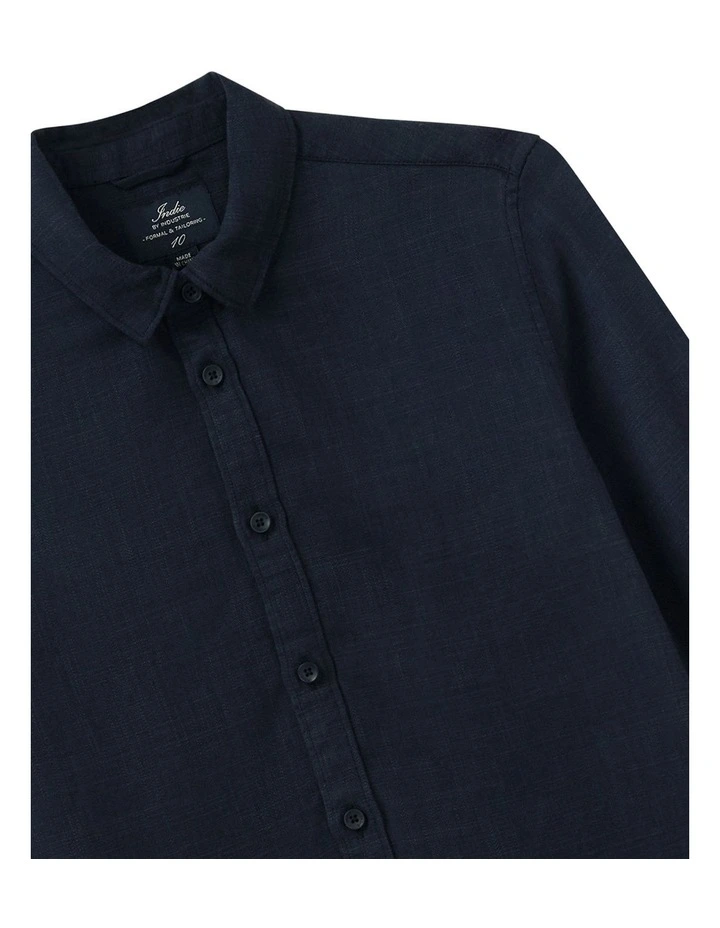 The Lawson Textured Shirt (8-16 Years) in Navy image 2