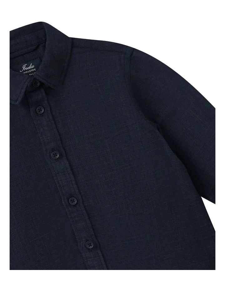 The Lawson Textured Shirt (000-2 Years) in Navy image 2