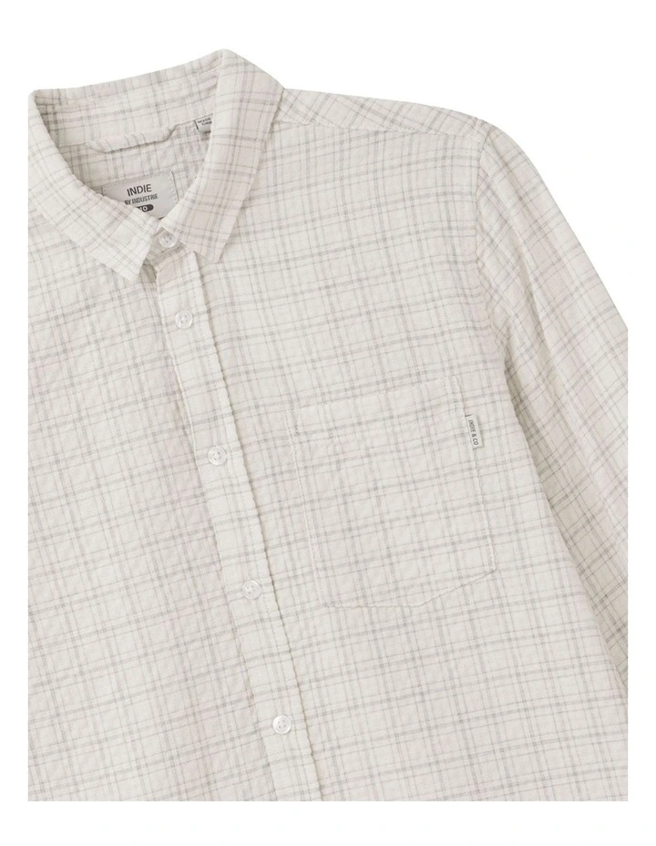 The Oswald Long Sleeves Shirt in Stone Combo image 2