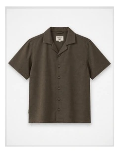 The Marengo S/S Shirt - Walnut (8-16 yrs)
