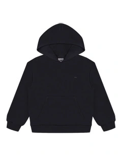 The Silverstone Tech Hoodie (8-16 Years) in Black