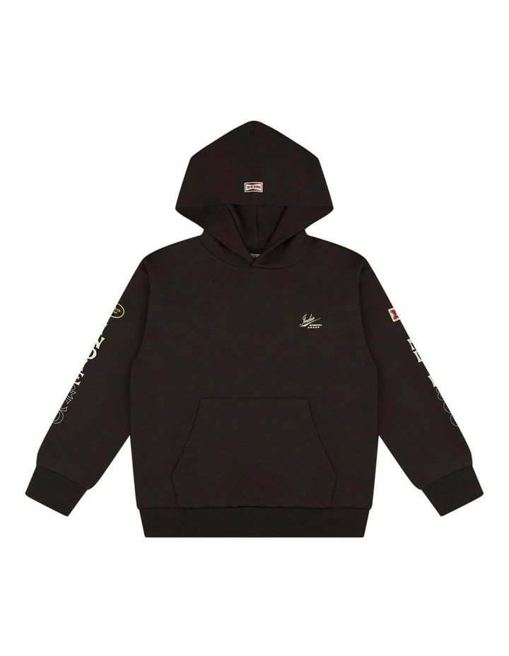 The Race Tech Hoodie  (8-16 Years) in Obsidian image 1