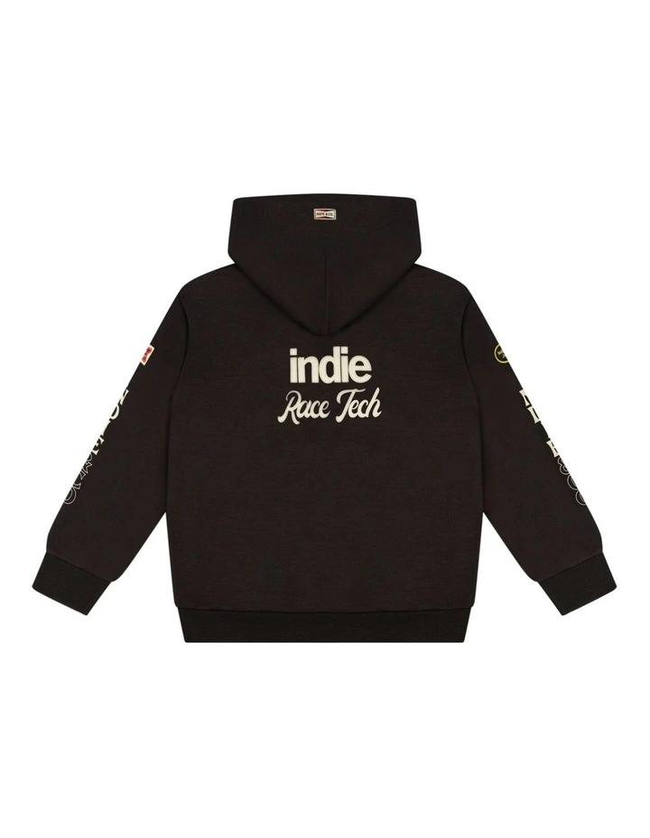 The Race Tech Hoodie  (8-16 Years) in Obsidian image 2