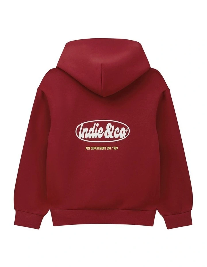The Holloway Hoodie (8-16 Years) in Fire Red image 3