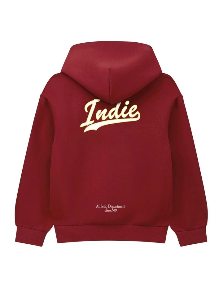 The Holloway Hoodie (3-7 Years) in Fire Red image 3