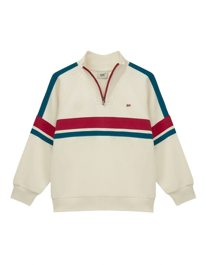 The Chalet Tracktop (3-7 Years) in Ecru Combo image 1