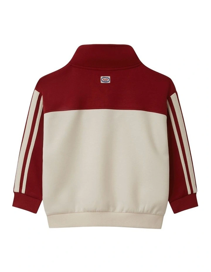 The Lombard Tracktop Red Combo (3-7 Years) in Red Combo image 3