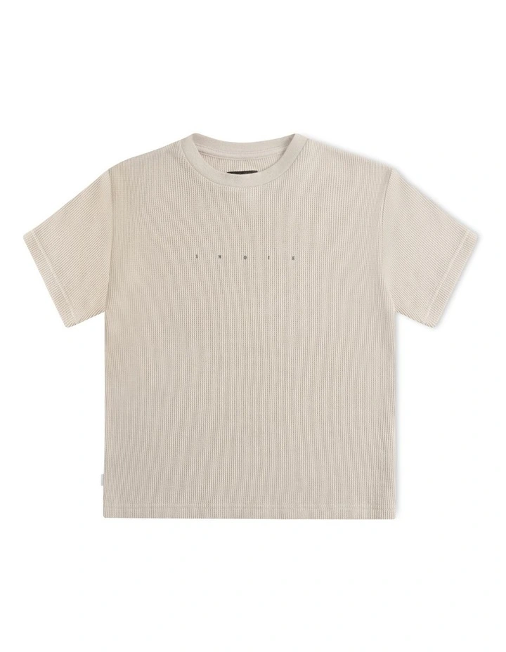 The Flynn Tee (000-2 years) in Mushroom image 1