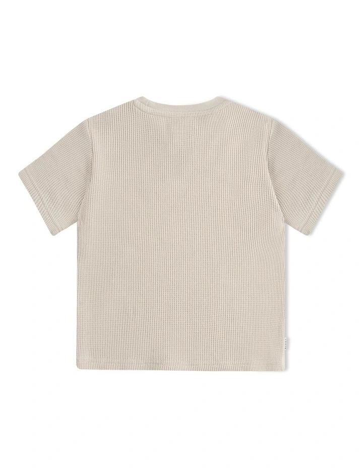 The Flynn Tee (000-2 years) in Mushroom image 2
