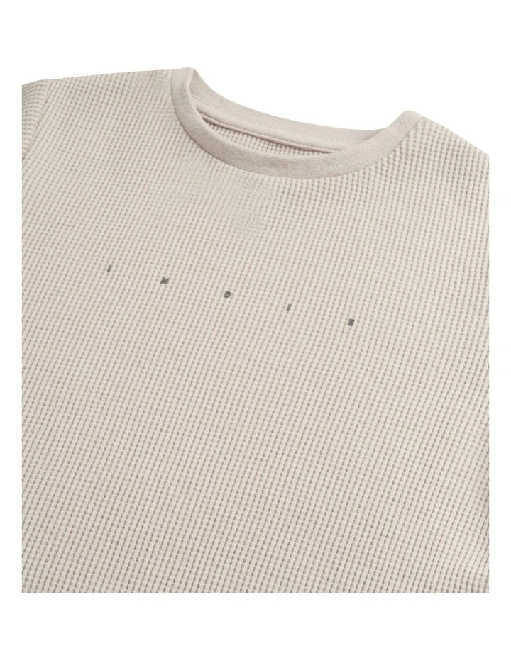 The Flynn Tee (000-2 years) in Mushroom image 3