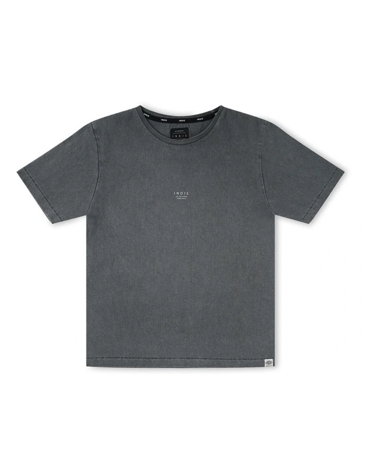 The New Marcoola Tee (3-7 Years) in Gun Metal image 1