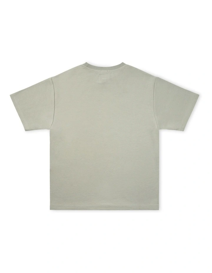 The Newport Tee (8-14 Years) in Willow Green image 3