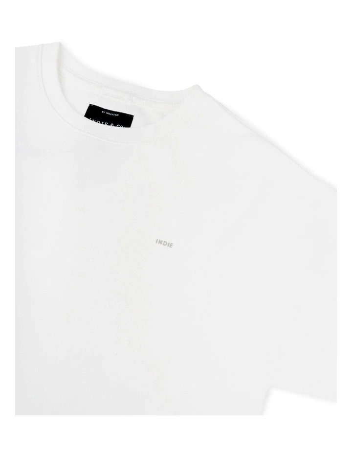 The Newport Tee (3-7 Years) in Chalk image 2