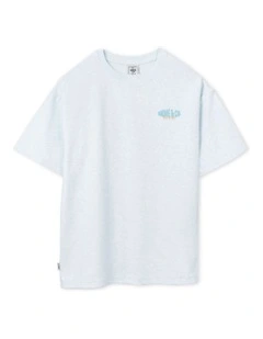The Lenox Tee (3-7 Years) in Blue Marle