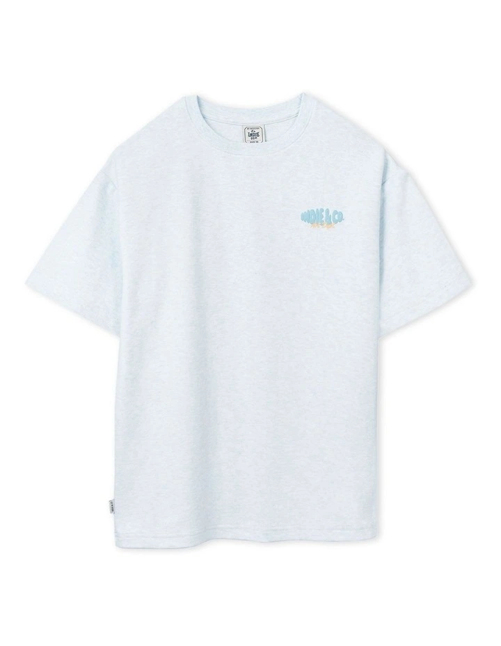 The Lenox Tee (3-7 Years) in Blue Marle image 1