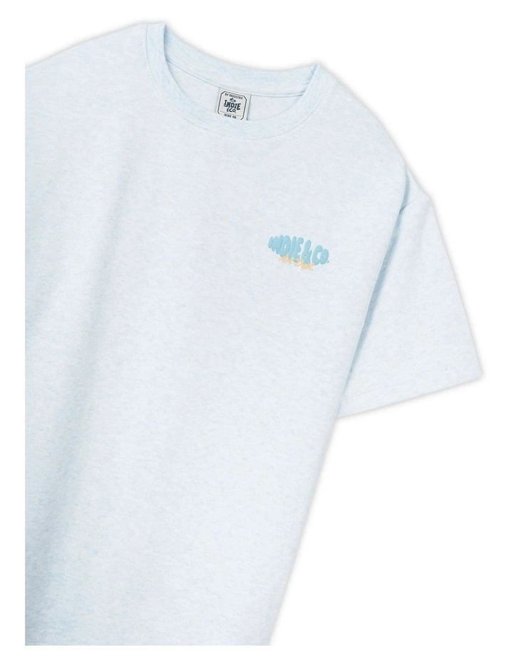 The Lenox Tee (3-7 Years) in Blue Marle image 2