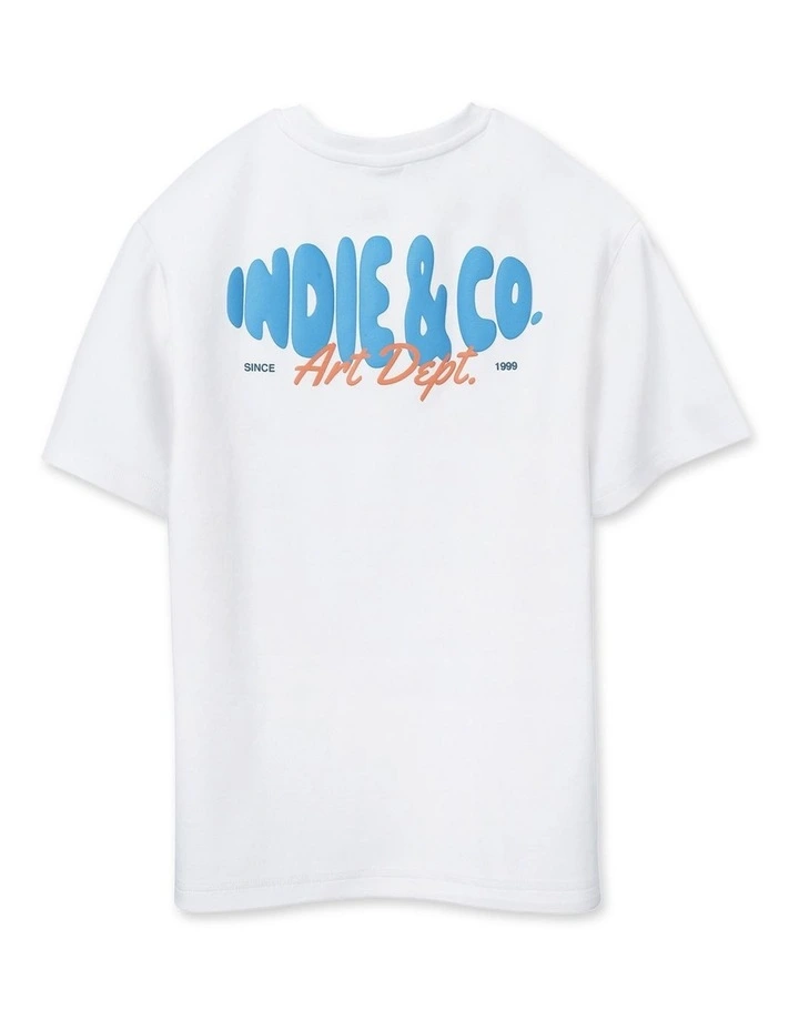 The Lenox Tee (8-16 Years) in White image 2