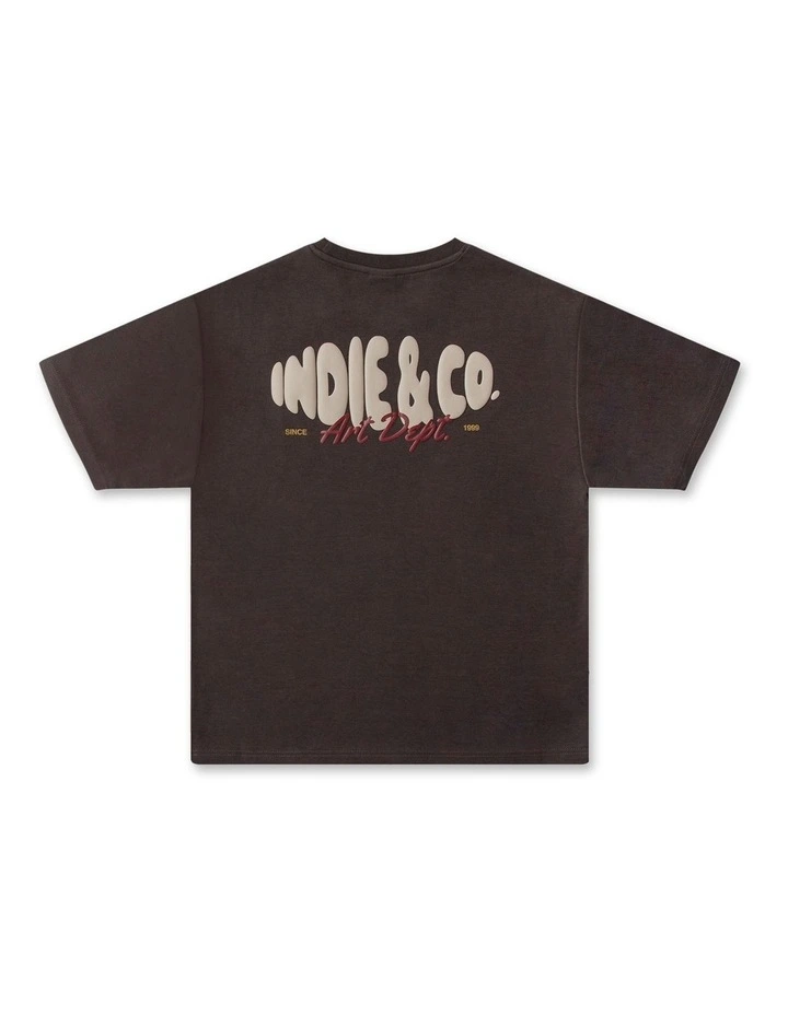 The Lennox Tee (8-16 Years) in Dirt image 2