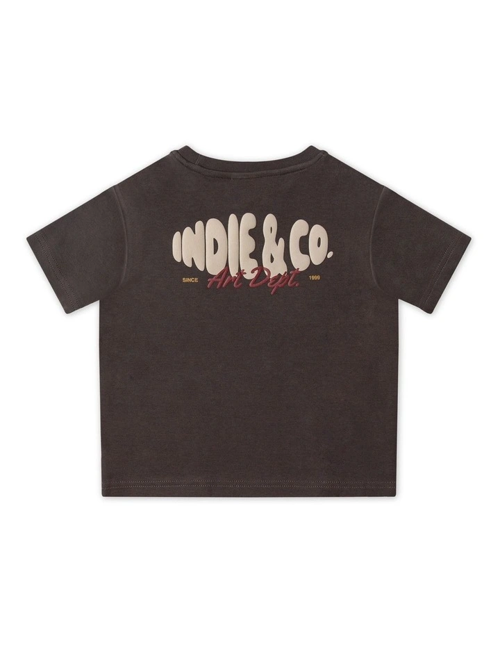 The Lenox Tee (0-2 Years) in Dirt image 3