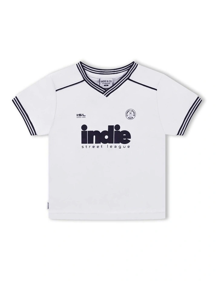The League Tee (3-7 Years) in White image 1