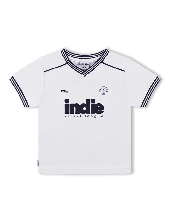The League Tee (8-16 Years) in White image 1