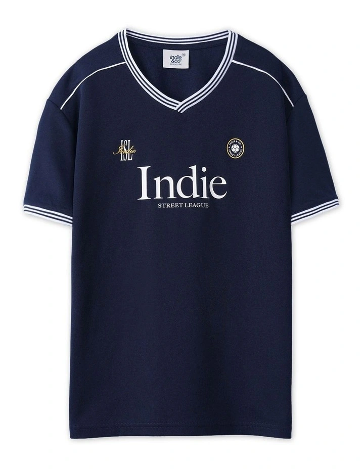 The Toledo Tee (3-7 Years) in Navy image 1