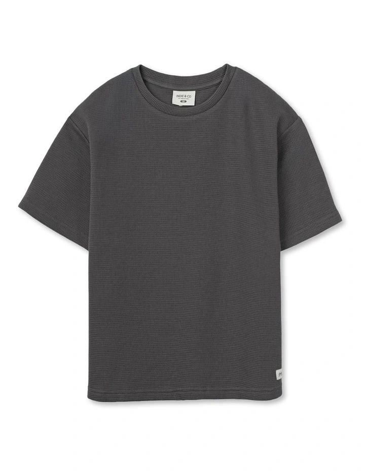 The New Flynn Tee (8-16 Years) in Charcoal image 1