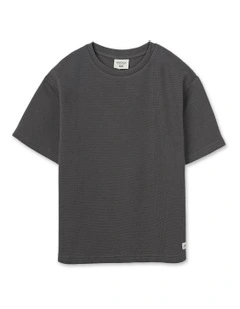 The New Flynn Tee (3-7 Years) in Charcoal