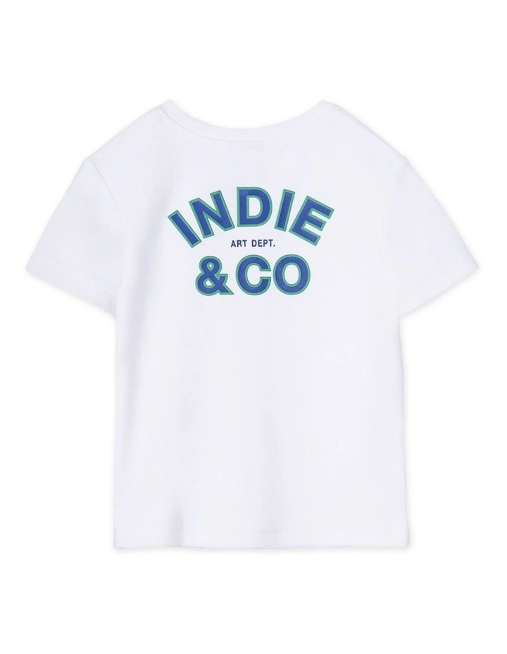 The Santo Tee (3-7 Years) in White image 3