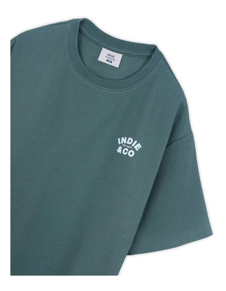 The Santo Tee (3-7 Years) in Clover image 2