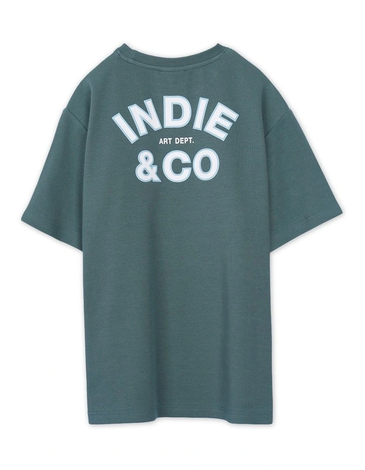 The Santo Tee (3-7 Years) in Clover image 3