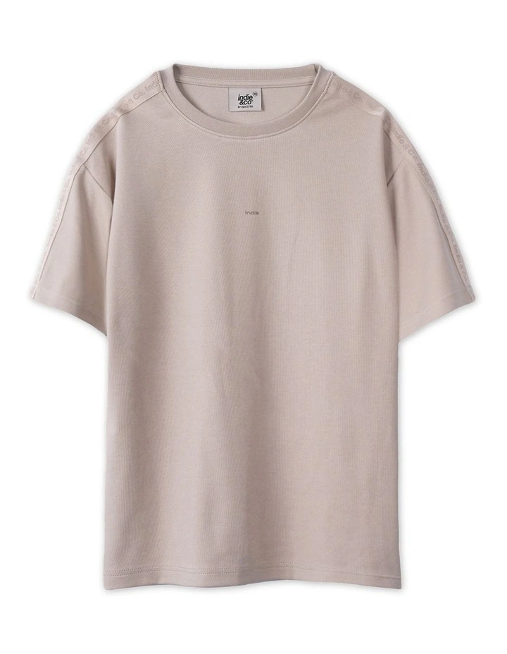 The Luxe Romford Tee (3-7 Years) in Tan image 1