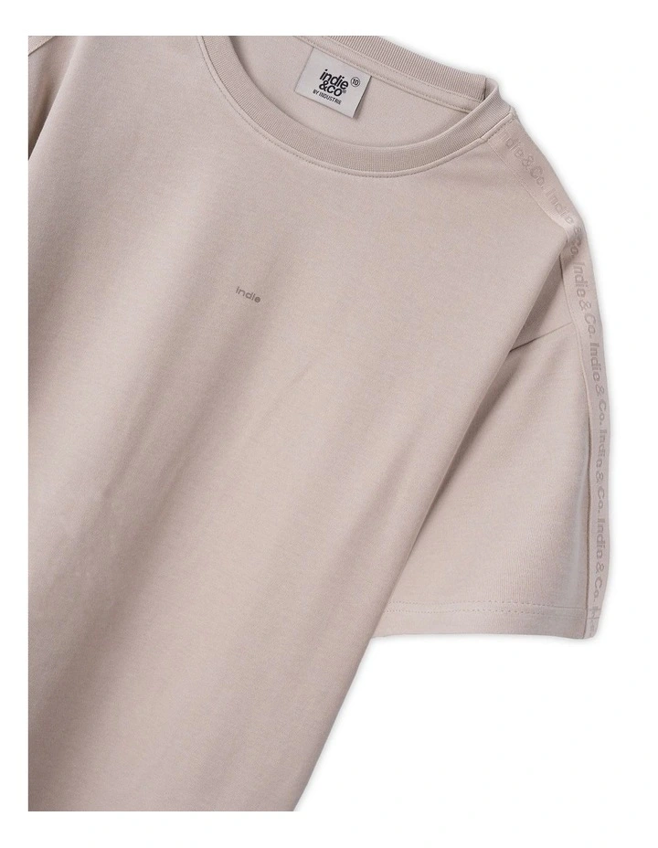 The Luxe Romford Tee (3-7 Years) in Tan image 2
