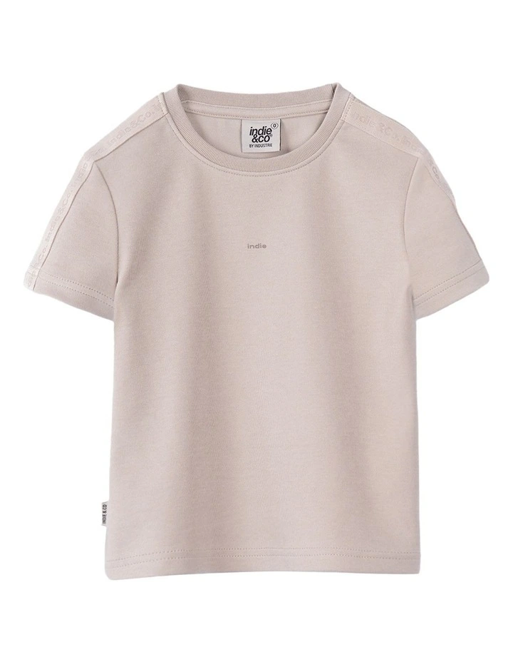 The Luxe Romford Tee (000-2 Years) in Tan image 1