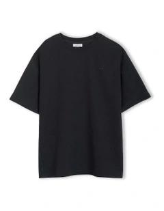 The Indie Newport Tee (3-7 Years) in Black