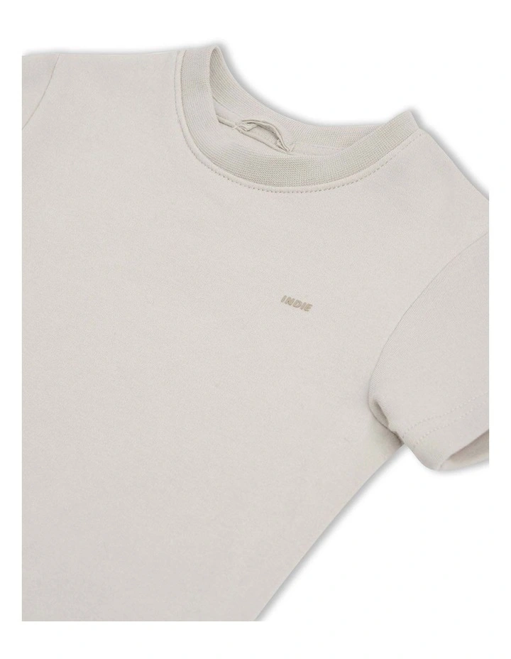 The Indie Newport Tee (000-2 Years) in Grain image 2