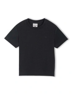The Indie Newport Tee (000-2 Years) in Black