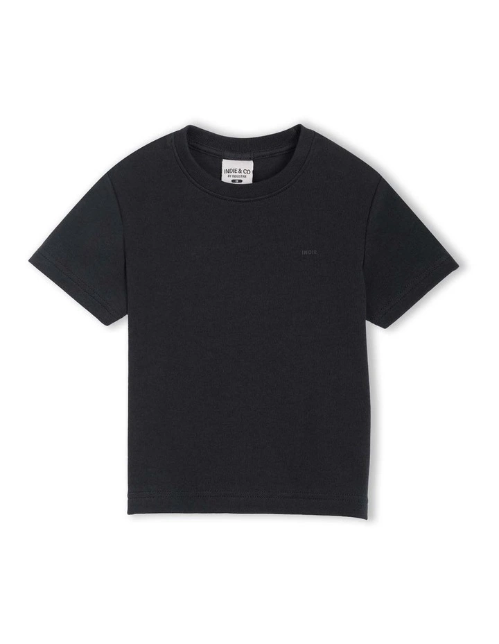 The Indie Newport Tee (000-2 Years) in Black image 1